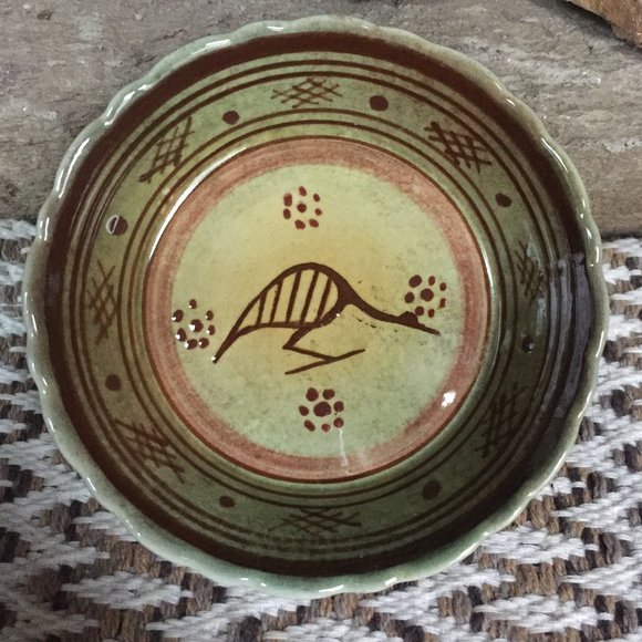 Vintage Keramikos Trinket Dish Bird Greece - Picture 8 of 8